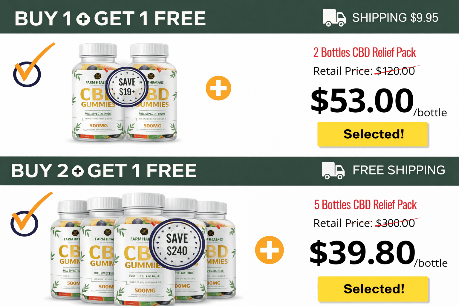 Farm Health Organics CBD Gummies